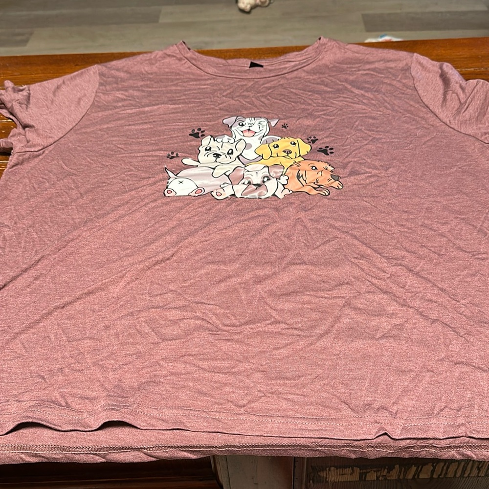 Cute Puppy Tshirt.  Size 3x.  NWOT. Bought from Shein